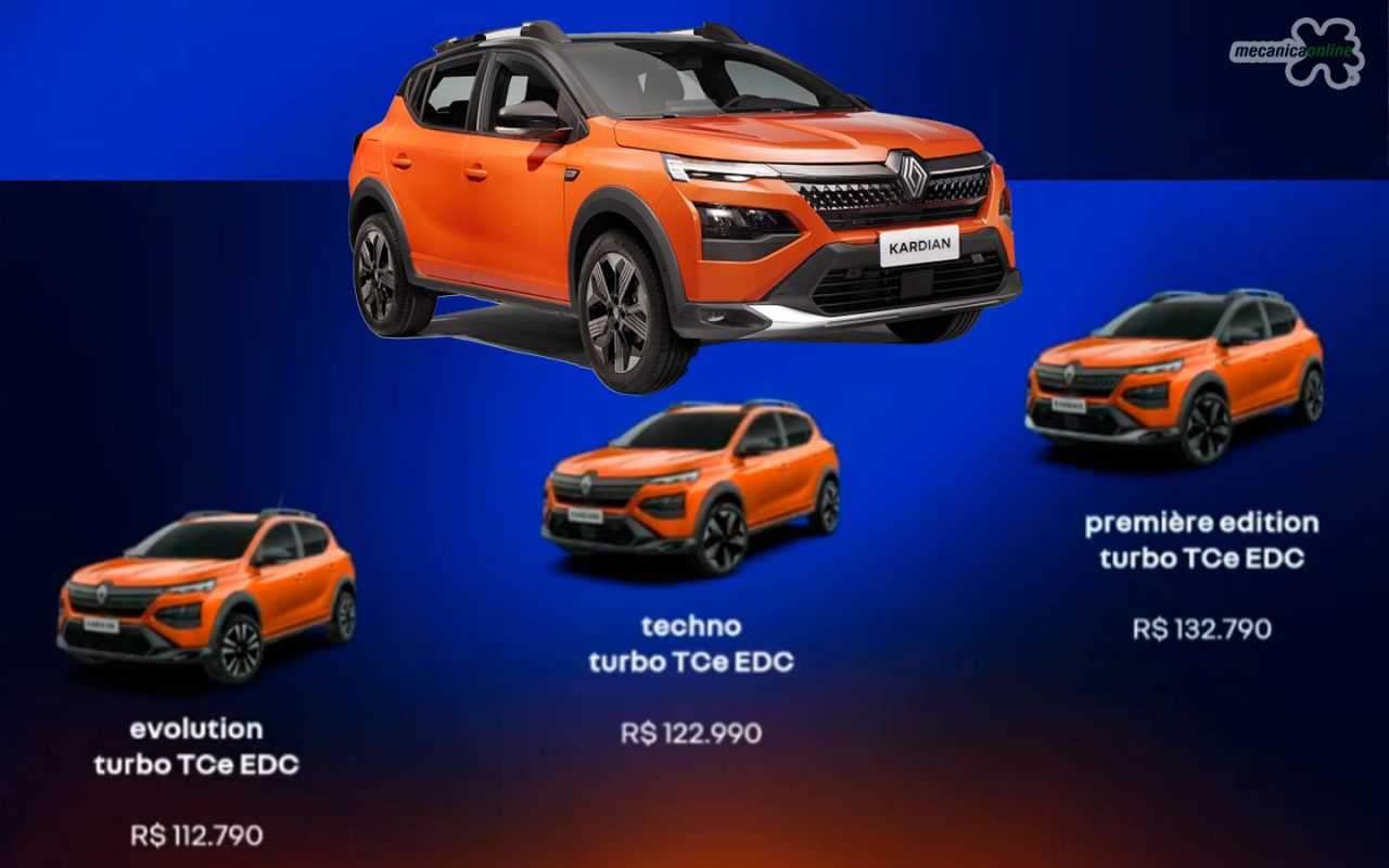 Revelamos as versões e preços do Renault Kardian. Confira como será a pré-venda e assinatura