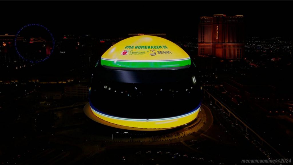 Ayrton Senna é homenageado com o maior capacete do mundo já feito para ...