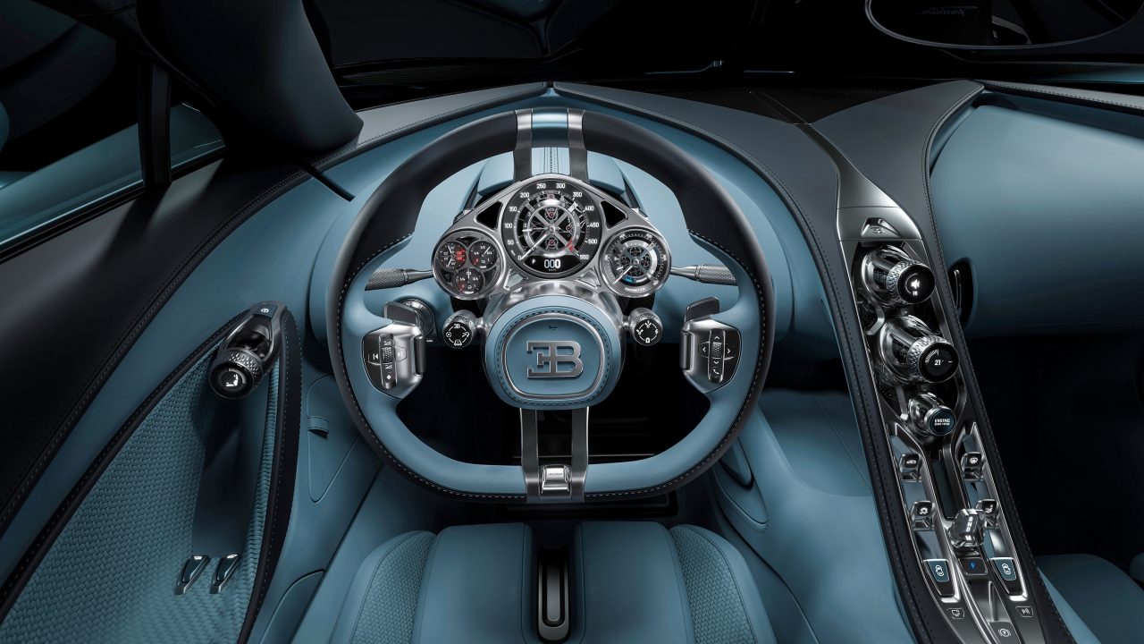 Bugatti Tourbillon: explorando o conceito interior inspirado na relojoaria