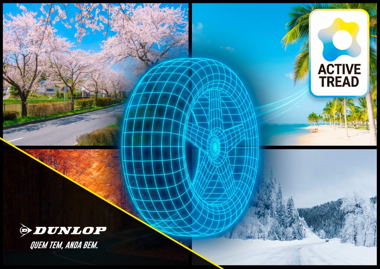 Dunlop introduz tecnologia de pneu adaptável às condições climáticas