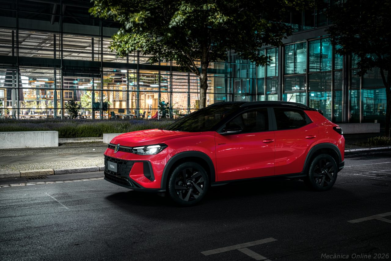 VW Tera 2027 ganha motor 200TSI e câmbio automático de 8 marchas