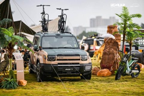 SUVs elétricos ganham versões para camping, pets e aventuras: iCAUR apresenta 20 projetos na China